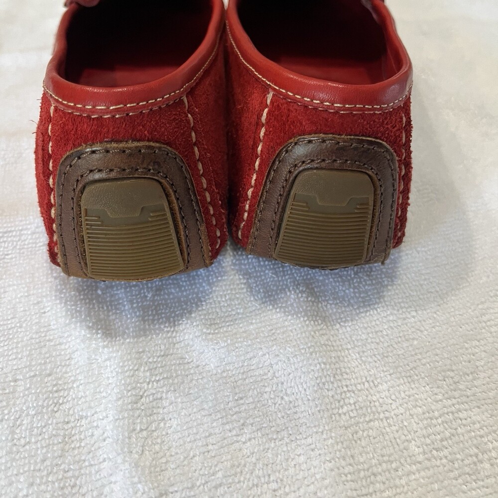 Cole Haan Country Women’s Red Suede Driving Loafer 9.5N Preppy Old Money - Picture 2 of 9